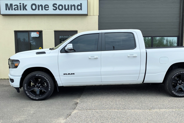 2020 RAM 1500 with professional window tint in North Bay